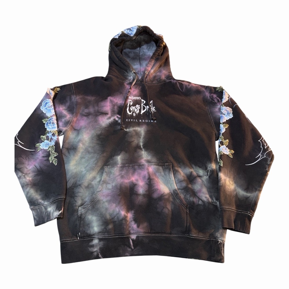Civil Regime X Corpse Bride Eternal Bride M Rare Tim Burton Embroidered Hoodie - Picture 2 of 9